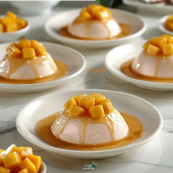 Mango Coconut Pudding