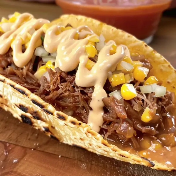 Smoked BBQ Beef Tacos with Roasted Corn Salsa