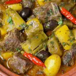 Tunisian Tagine with Artichoke, Olives & Lamb