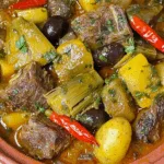 Tunisian Tagine with Artichoke, Olives & Lamb