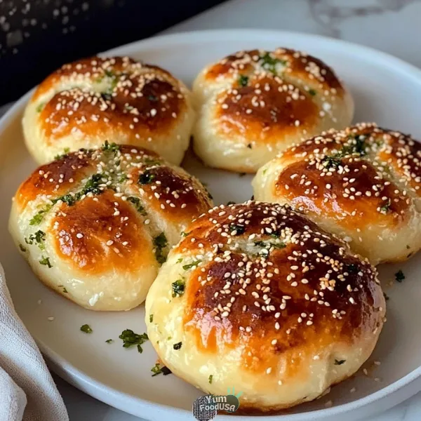 Korean Cream Cheese & Garlic Buns