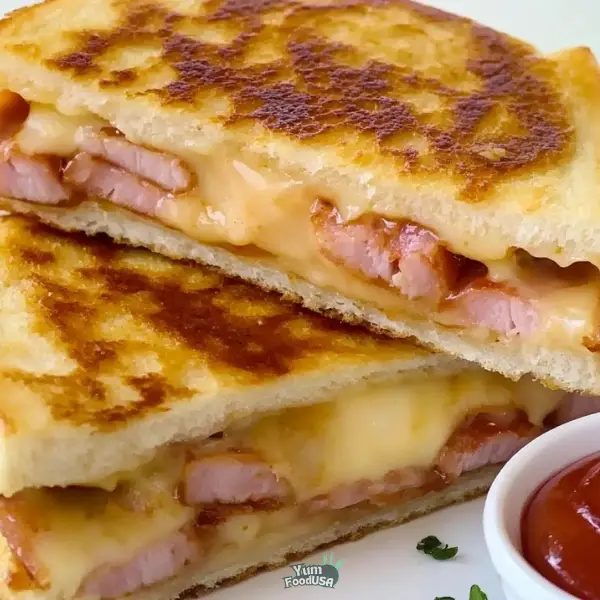 Cheesy Ham Toaster Pockets