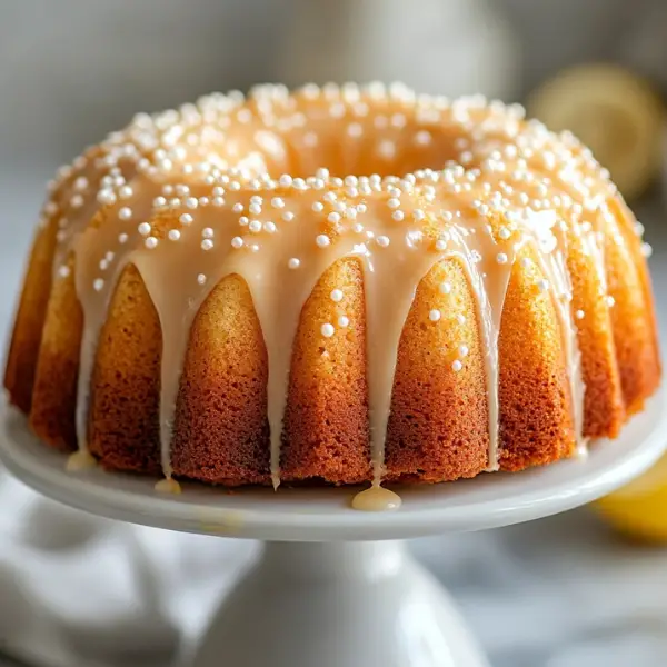 Lemon Bundt Cake with Creamy Glaze