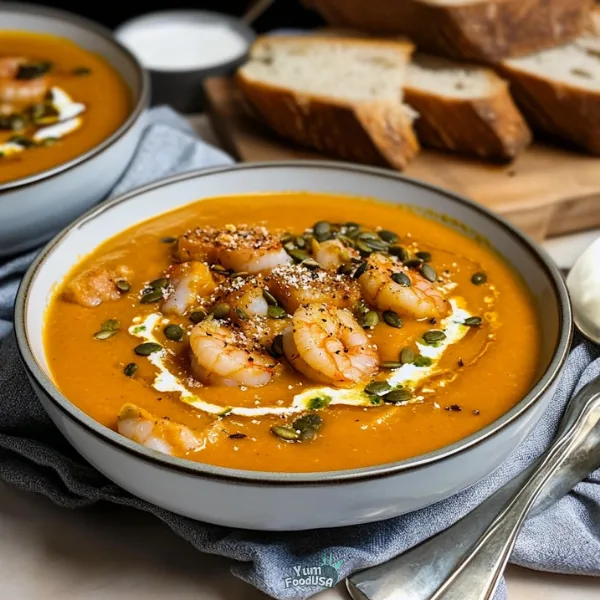 Seafood Pumpkin Soup