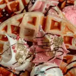 Chocolate Covered Pink Waffles