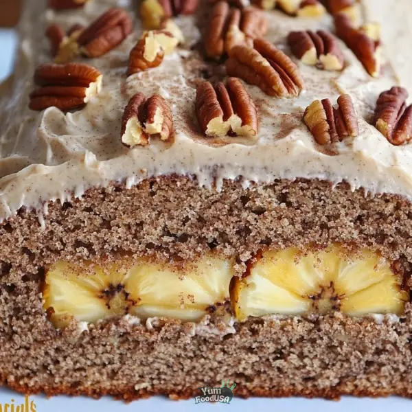 Hummingbird Bread with Cinnamon Cream Cheese Frosting