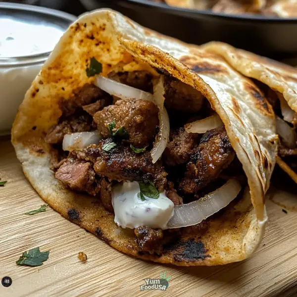 Spicy Cumin Lamb Wraps