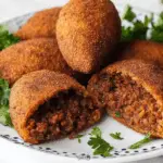 Syrian Kibbeh (Fried Bulgur Meat Dumplings)