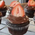 Chocolate Covered Strawberry Cupcakes