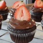 Chocolate Covered Strawberry Cupcakes
