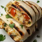 Cheesy Garlic Chicken Wraps
