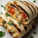 Cheesy Garlic Chicken Wraps