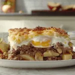 Ground Beef & Potato Casserole with Fresh Fennel Salad