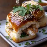 Sesame Crusted Prawn Toast Sliders