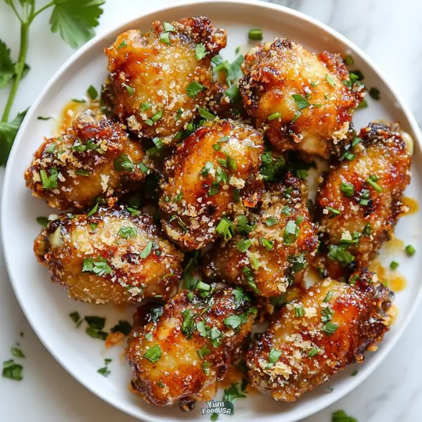 Crispy Garlic Parmesan Wings