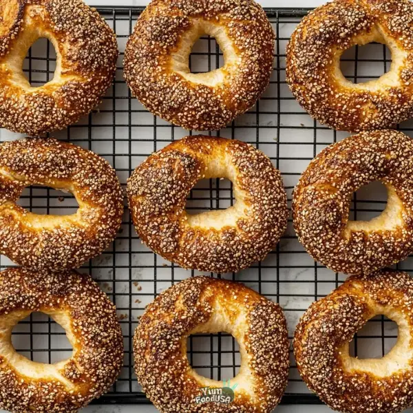 Turkish Simit Sesame-Crusted Bread Rings)