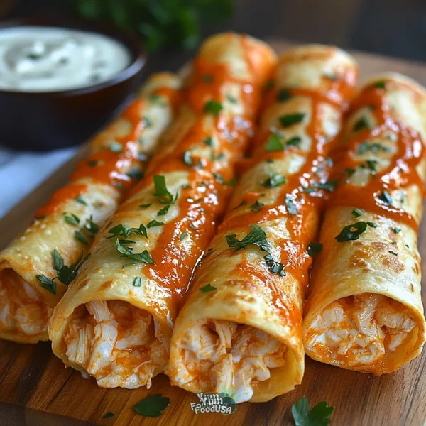Buffalo Chicken Taquitos