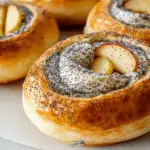 Apple Cream Cheese Poppy Seed Buns