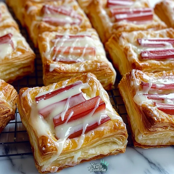 Rhubarb Cream Cheese Danish
