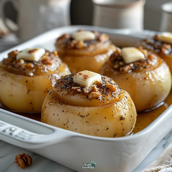 Baked Apples with Walnuts and Butter
