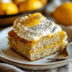 Lemon Poppy Seed Cake with Mascarpone Cream and Lemon Curd