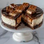 Chocolate Caramel Twix Cheesecake