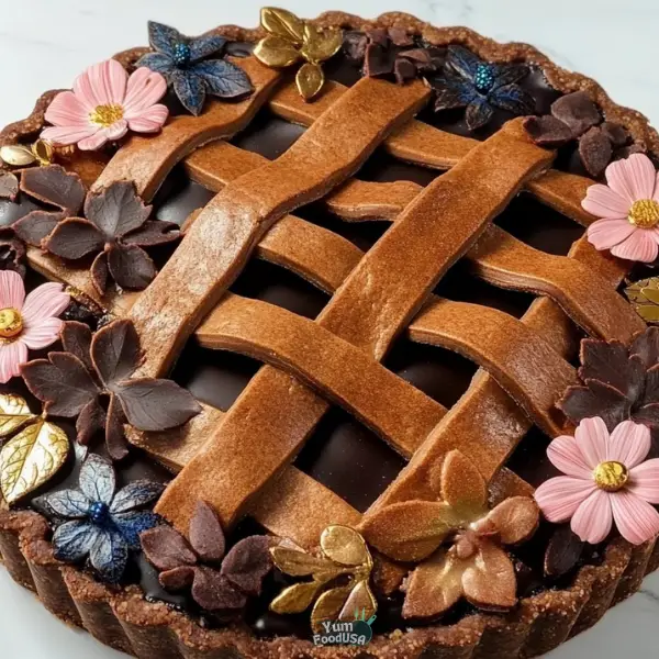 Chocolate Lattice Berry Pie