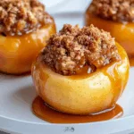 Cheesecake Stuffed Baked Apples