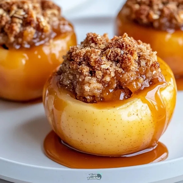 Cheesecake Stuffed Baked Apples