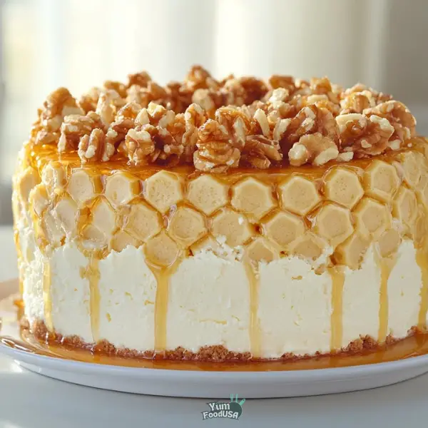 Honeycomb Cheesecake Cake