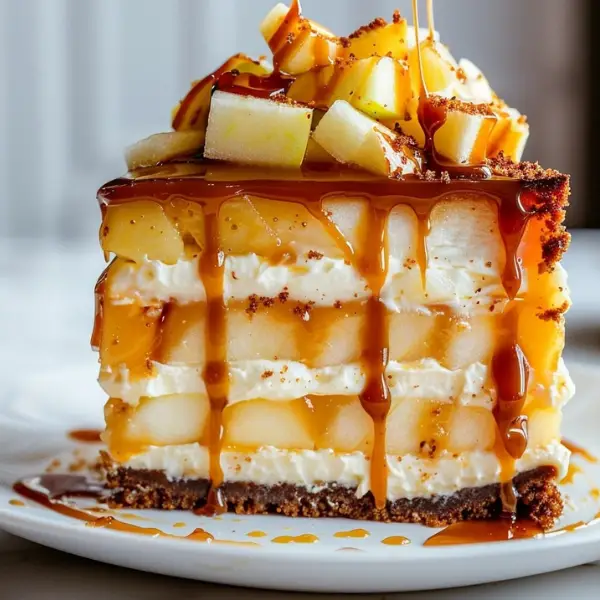 Salted Caramel Apple Cheesecake