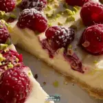 White Chocolate Raspberry Pistachio Tart