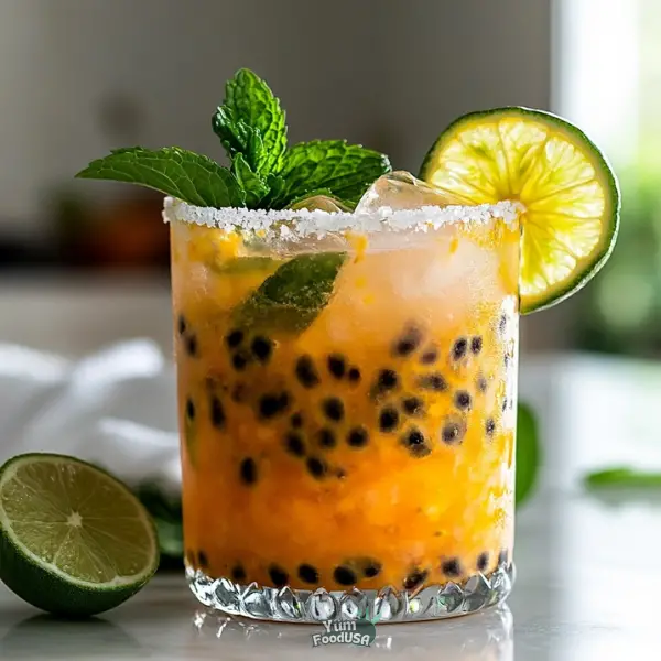 Passion Fruit Mojito Mocktail