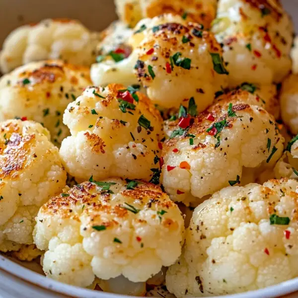 Garlic Butter Roasted Cauliflower
