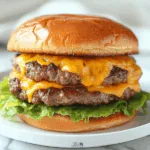 Stacked Double Cheeseburger