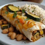 Vegetarian Chili Verde Burritos