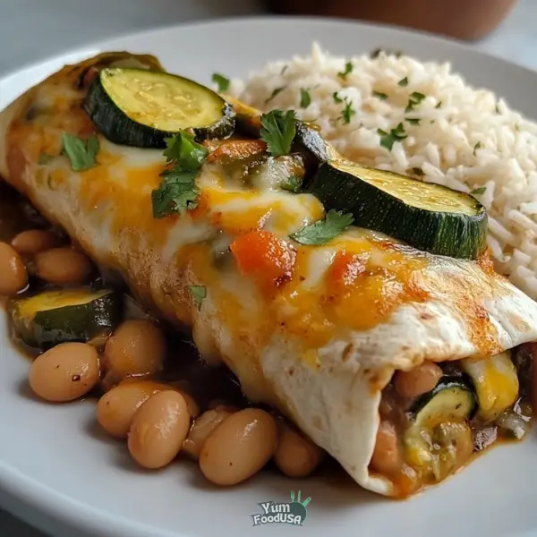 Vegetarian Chili Verde Burritos