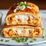 Cheesy Buffalo Chicken Strombolis