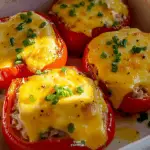 Tuna Melt Stuffed Bell Peppers
