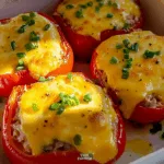 Tuna Melt Stuffed Bell Peppers