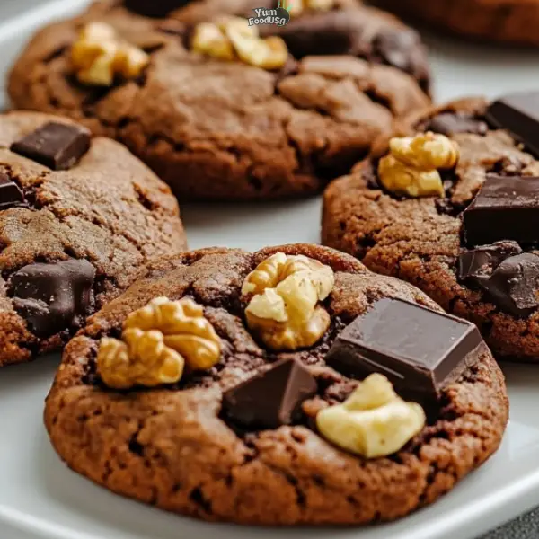 Chocolate Nut Cookies