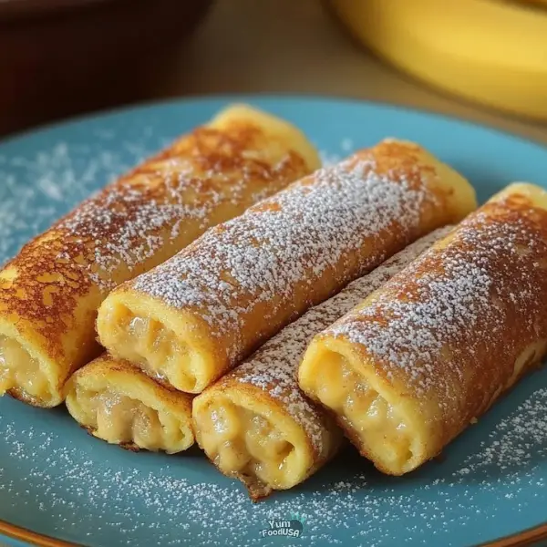 Banana Bread French Toast Roll-Ups