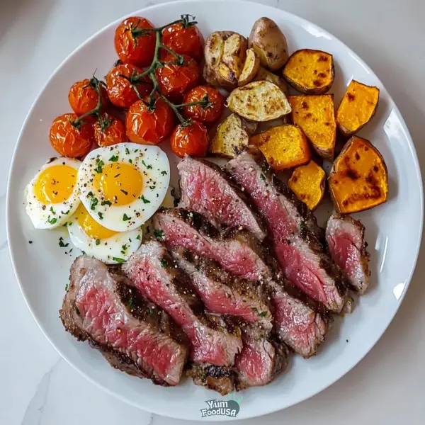 Seared Steak & Roasted Veggie Power Plate