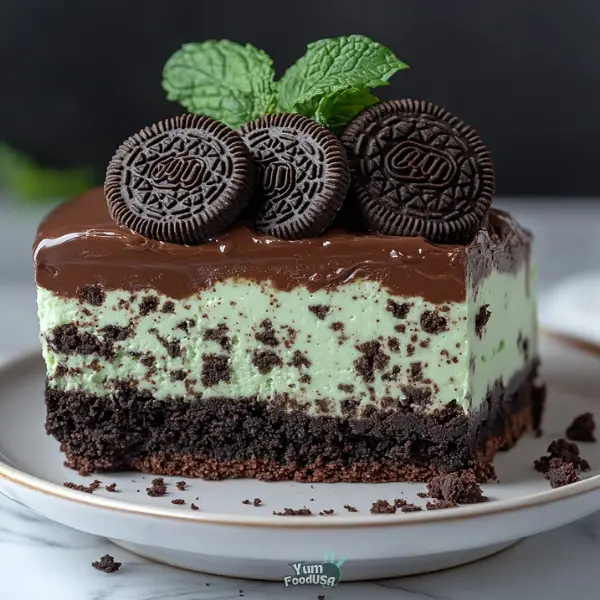 Mint Oreo Cheesecake