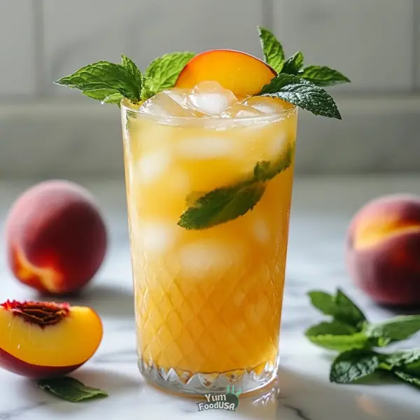 Ginger Peach Fizz