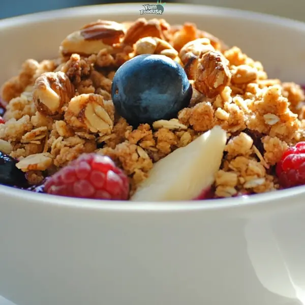 Hazelnut Berry Crumble