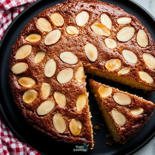 Swedish Almond Caramel Cake)