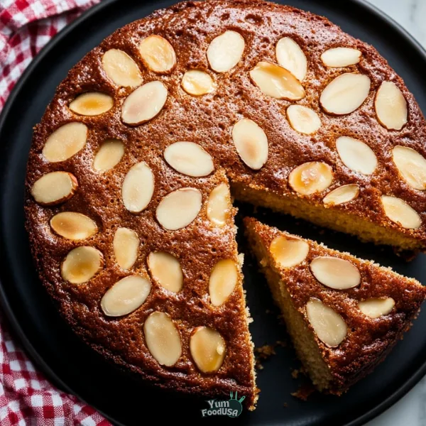 Swedish Almond Caramel Cake)