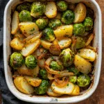 Garlic Brussels Sprouts Potatoes