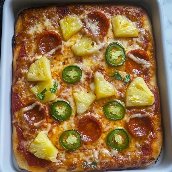 Stuffed Crust Pineapple Jalapeño Pepperoni Pizza